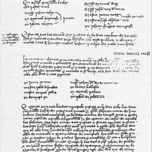 5. Acta de l'elecció del primer tribunal examinador de menescals a la ciutat de València, el 23/03/1436, amb Manuel Díez i Jaume Roig a la comissió electora (València, Arxiu Històric Municipal de València, Manuals de Consells, A-31, ff. 73v-74r, extret de V. Dualde, 'Historia de la albeytería valenciana', p. 159).