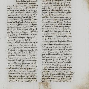 13. Manuscrit de la traducció catalana de la versió abreujada del 'Regiment de sanitat' d'Arnau (Vaticà, BAV, ms. Barb. lat. 311, f. 5r).