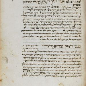 14. Manuscript of the Hebrew translation by Samuel ben David Eben-Soham, alias Burla, done from Sarriera’s Catalan one in Taranto in 1466 (Paris, BnF, MS Hebrew 1128, f. 95r, 15th C).